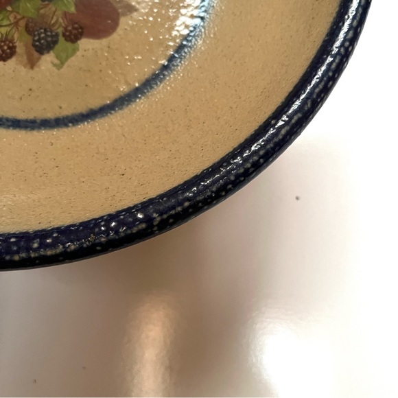 Vintage Monroe Salt Works Cornucopia of Fruit Pasta Plate - Picture 6 of 9